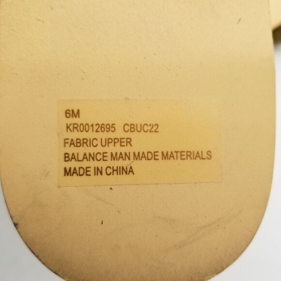 Korks Women Double Strap Flat Sandals Size 6 Fabric Slide Braided - Picture 6 of 6